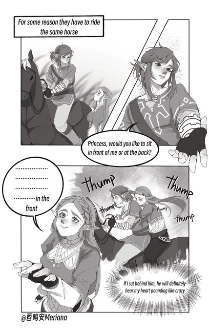 "Heartbeat"
#zelink #リンゼル #botw #zelda 