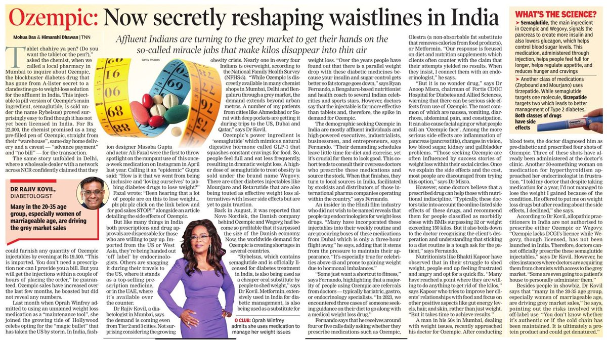 Dr. Rajiv Kovil (Diabetes & Obesity Specialist) (@rajivkovil) on Twitter photo A discussion themed, India Reshaping Waistlines, with <a href="/mohuadazz/">Mohua Das</a> has resulted into this honest & interesting piece in today's <a href="/timesofindia/">The Times Of India</a>, along with inputs by <a href="/docanoopmisra/">anoop misra</a> Sir. #Obesity is a disorder, and it needs to be treated under an expert's guidance! A discussion themed, India Reshaping Waistlines, with <a href="/mohuadazz/">Mohua Das</a> has resulted into this honest & interesting piece in today's <a href="/timesofindia/">The Times Of India</a>, along with inputs by <a href="/docanoopmisra/">anoop misra</a> Sir. #Obesity is a disorder, and it needs to be treated under an expert's guidance!