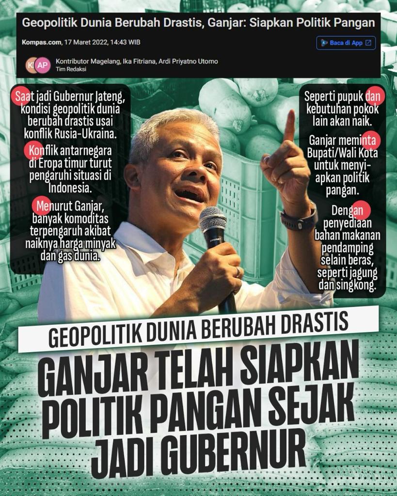 YudhaShanny2's tweet photo. GEOPOLITIK DUNIA BERUBAH DRASTIS
GANJAR TELAH SIAPKAN POLITIK PANGAN SEJAK JADI GUBERNUR
.
Ganjar Bikin H3pi, Pasutri Gaje, Indonesia, Memed, Jokowi, PDIP, Deres, Shibal, Bu Mega, Rekam, Qatar, Jepang Barat, SEVENTEEN, Johnny, Fansite, #GanjarUpToDat3, #GanjarMahfud2024 https://t.co/tLBMHHQF5c