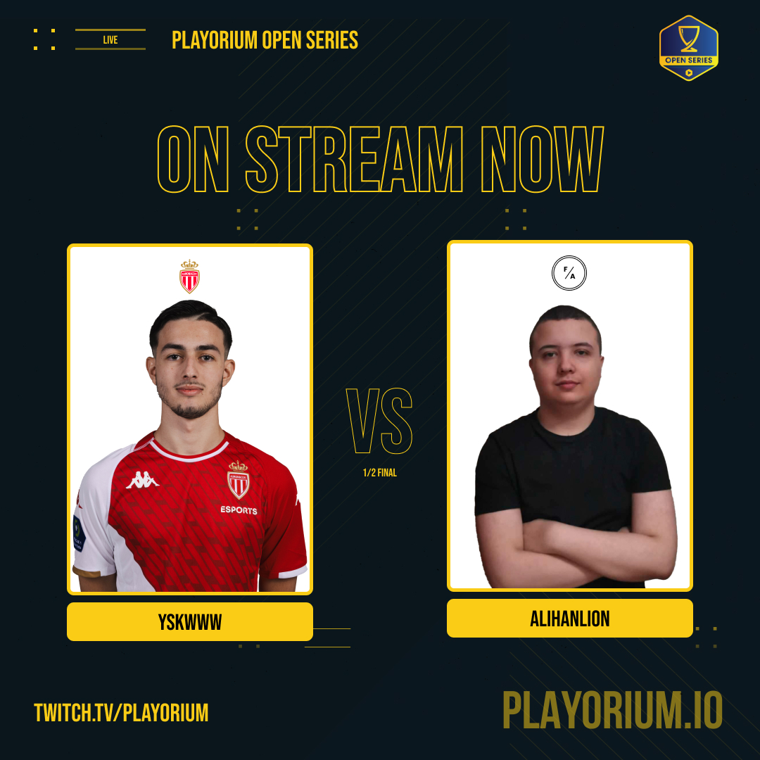 🎮 Ready for semi-finals ?

<a href="/Gurvan29190/">Gurvan08_</a> (<a href="/VSTolosa/">VSTOLOSA OFFICIEL #EAFC26 #Efootball #FM26 #RL</a>) vs <a href="/deshe74/">Lucas</a> (@AjaEsports)
<a href="/Yaskow_/">Yaskow</a> (<a href="/ASMonacoEsports/">AS Monaco Esports</a>) vs @alihanhadzhi 

📺 Live now : twitch.tv/playorium