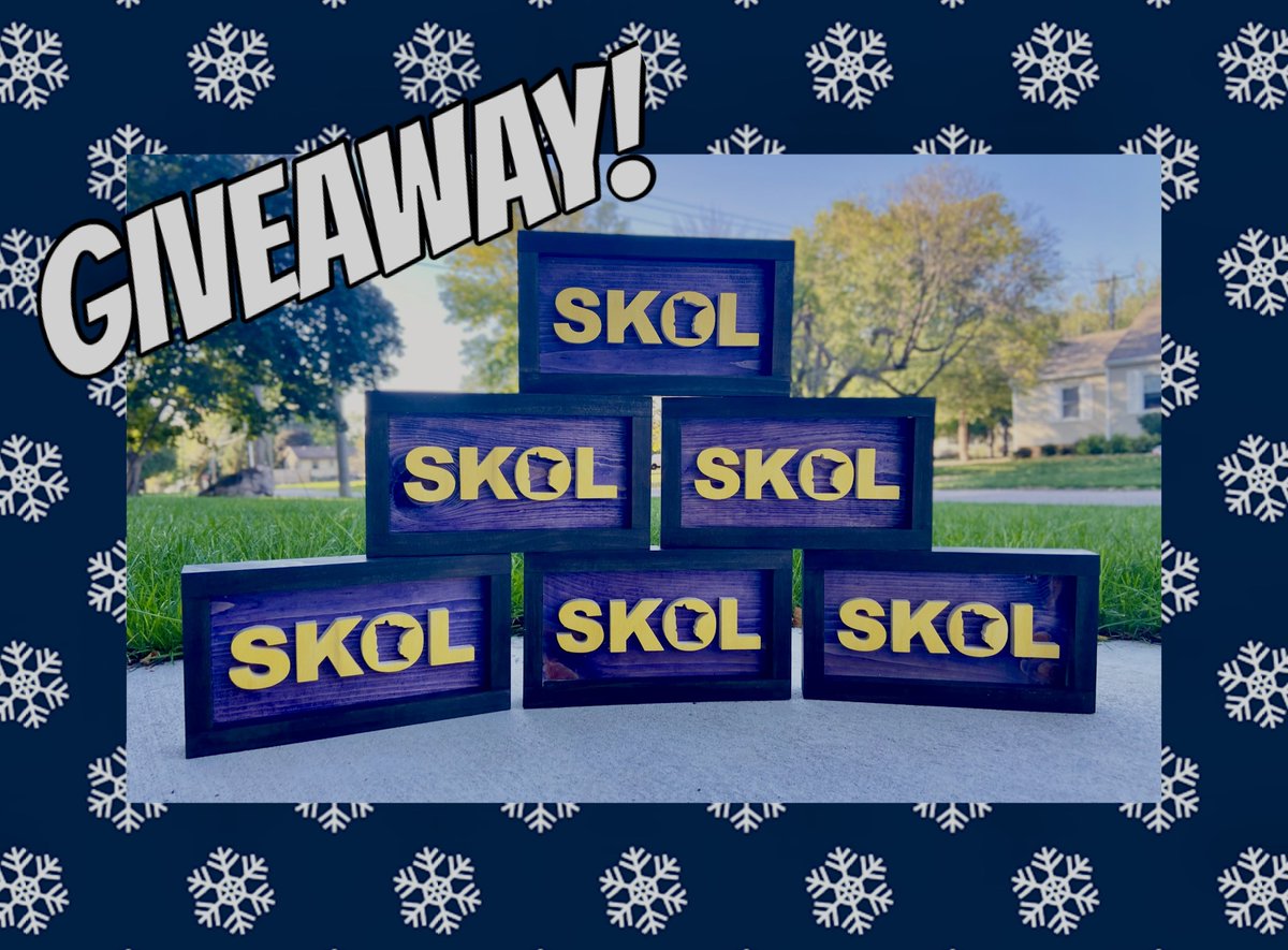 thatsbadassmn's tweet image. 🏈GIVEAWAY TIME🏈

I’m going to be choosing two(2) random #Vikings fans who follow me that LIKE and RETWEET this post to win a #SKOL piece handmade by yours truly! 

Tag any and all Vikings fans below! 

Winners announced via retweet tonight @ 8:30PM CST