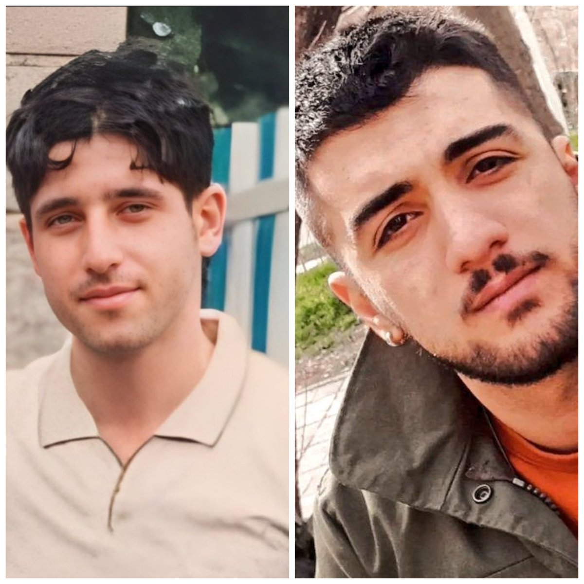BachehayeIran's tweet photo. امروز ۱۷ دی۱۴۰۲ اولین سالگرد کومار و کیان
همانان که در لحظه ی اعدام فریاد زندند پاینده باد ایران.
#سیدمحمد_حسینی
#محمدمهدی_کرمی https://t.co/zV2l5CaXt3