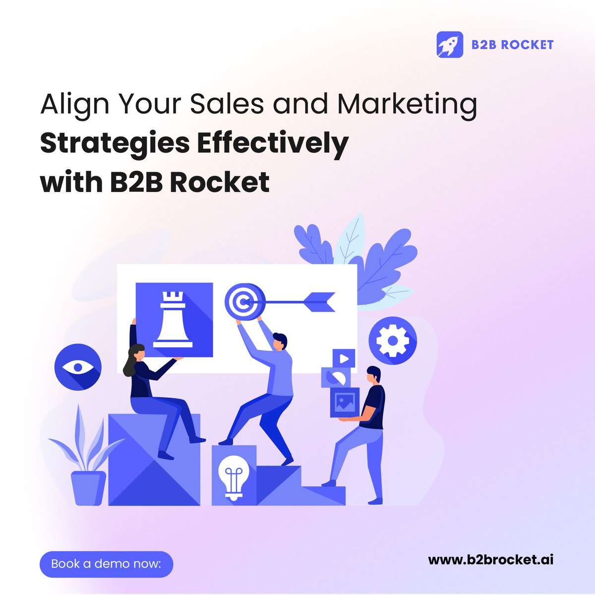 1/ Align Your Sales and Marketing Strategies Effectively with B2B Rocket

Upgrade your B2B strategy with B2B Rocket’s integration of sales and marketing automation. Our solution is designed to elevate your sales strategy effortlessly.

#SalesAndMarketingIntegration #B2BSolutions