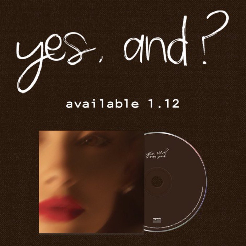 aligrandemoon's tweet photo. ✨Yes, and? CD GIVEAWAY✨

- international and US 
- must be following me (i follow back 🙈)
- rt and like to enter 
- choosing 2 winners when the CDs arrive

(must be comfortable giving me your address so i can ship it) 

GOOD LUCK! https://t.co/eY37tj5EoW