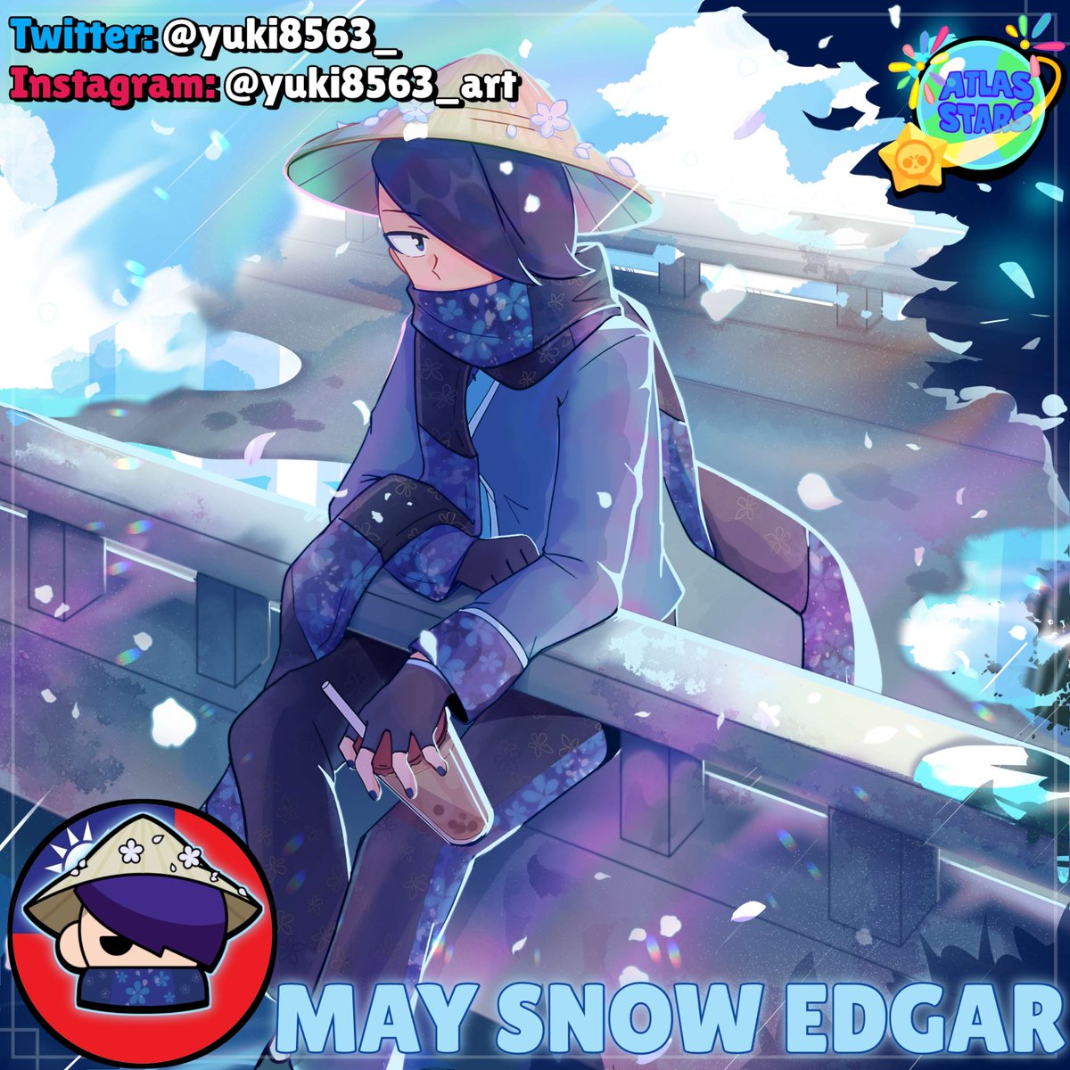 yuki8563_'s tweet photo. ❄️May Snow Edgar🧋❄️
MAR~MAY is the season when tung flowers bloom.
The white petals fall with the wind and fill the roads.
So we call it the "May Snow".
-
Pin by : @ TGG_PinArtist
#AtlasStars #AtlasStarsCollab #BrawlStarsArt #BrawlStarsEdgar
↓ Other detailed items below↓ https://t.co/voo7l4szrh