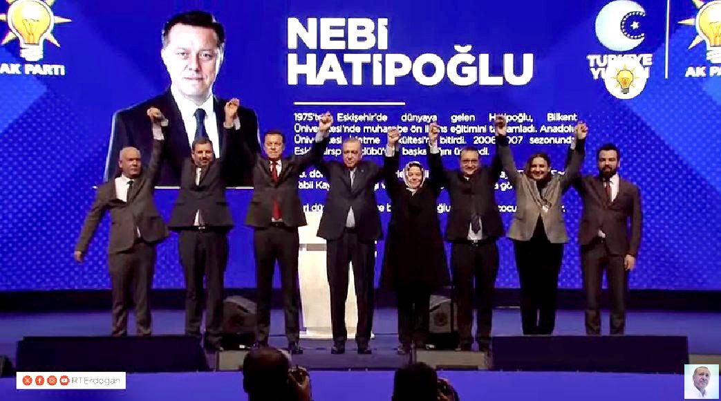 Cumhurbaşkanımız ve Genel Başkanımız Sayın <a href="/RTErdogan/">Recep Tayyip Erdoğan</a>’ın tensipleriyle, kuruluşun ve kurtuluşun şehri #Eskişehir’imizde tarih yazmak, “Gerçek Belediyecilik” ile ilimizin her köşesine hizmet götürmek için Eskişehir Büyükşehir Belediye Başkan Adayımız Nebi Hatipoğlu.