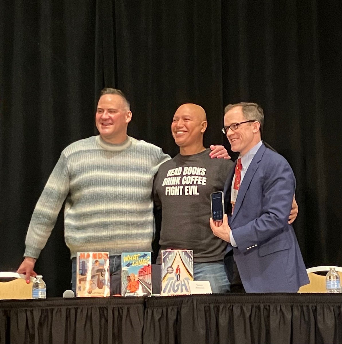 englishkstate's tweet photo. Spotted at #MLA24 in Philadelphia: Phil Nel chairing Presidential #S460 on "Drag Queens, Stories about Black People, and Other Dangers" (1/3) https://t.co/tArJrsWURu