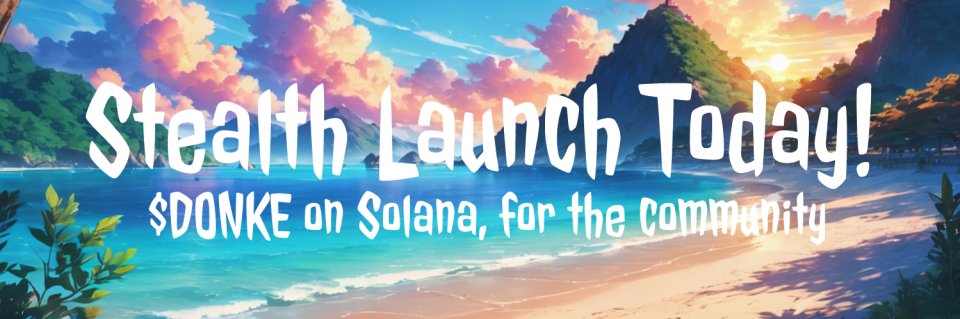 The one and only Donkey is coming to Solana 👀

$DONKE will be stealth launched TODAY! 🔔

100 random wallets will receive an airdrop 🪂

1. Follow us
2. Like, retweet, and bookmark this tweet
3. Drop your wallet in the comments

#Web3  #SOL
