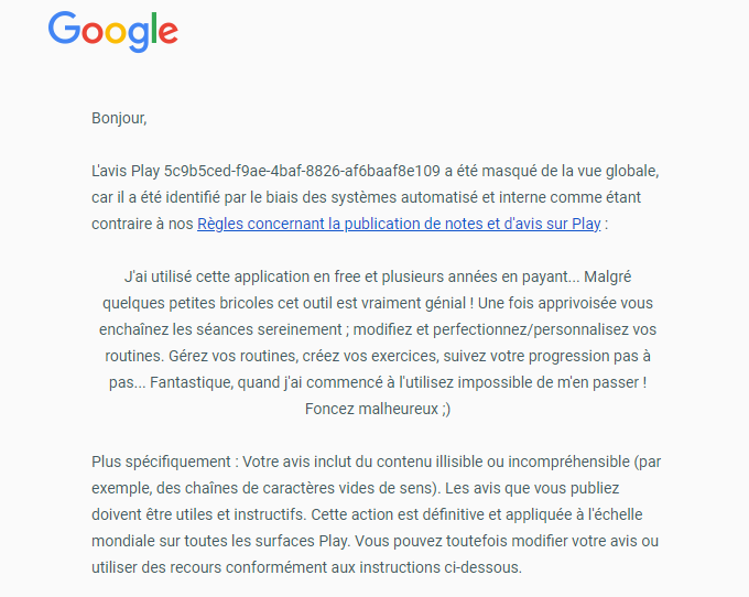 allo ? <a href="/GoogleFR/">Google FR</a> sans déconner