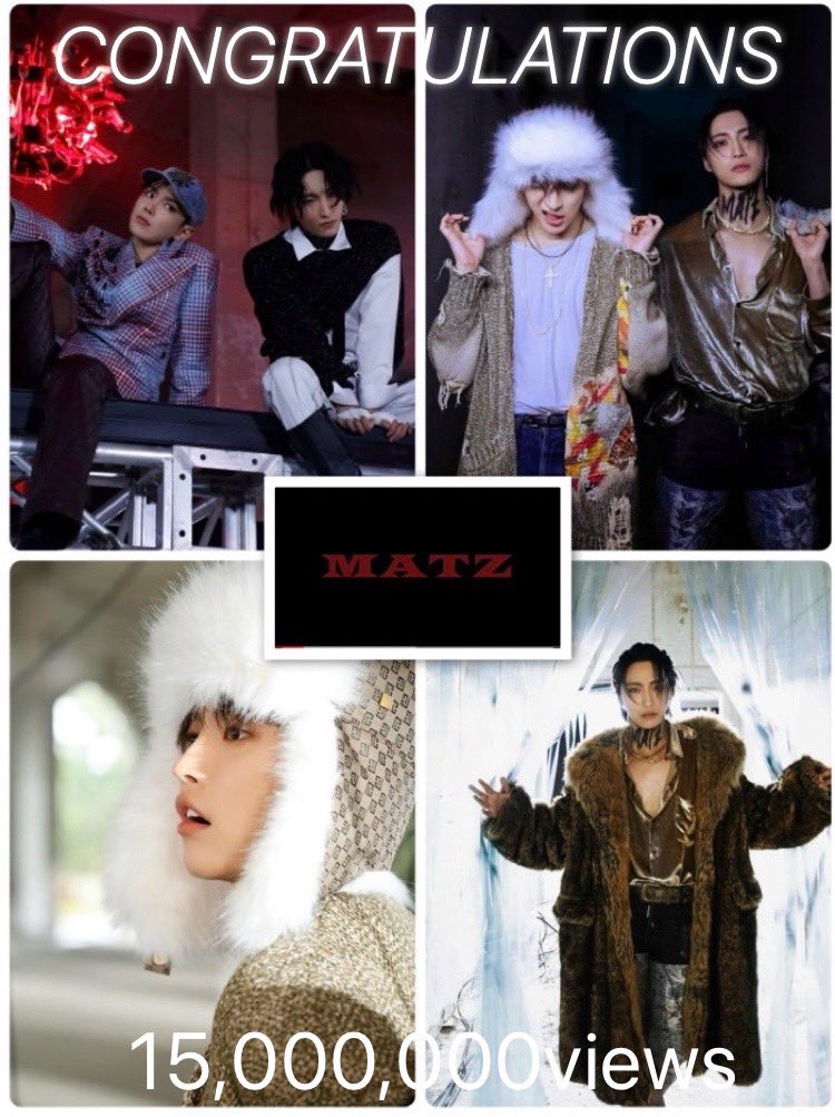 ateez_japan_fb's tweet photo. ATINY📣
視聴回数が15,000,000回を超えました😆
この2人のコラボを楽しみにしてた ATINY
🩷もっともっと2人のラップの掛け合いを広めたいですね🥰
MATZ MV OUT
#MATZ_week #WeOnFire #에이티즈 @ATEEZofficial #SEONGHWA #HONGJOONG #홍중 #성화 https://t.co/d3fkzHGXyF