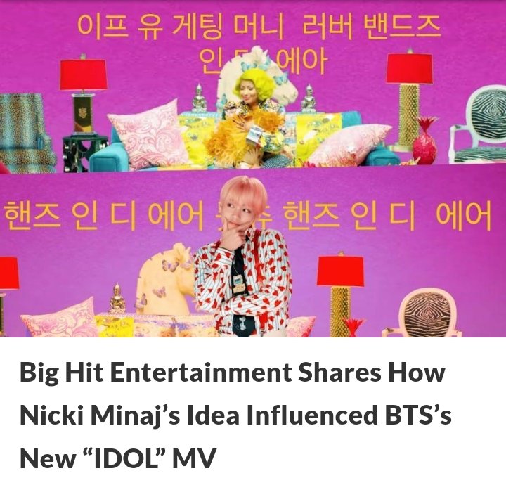 taesoothe's tweet photo. Nicki said she really fucks with BTS, was one of the first big acts to recognize their impact, collabed with them, made creative inputs for their mv, talked about the mistreatment BTS face in US industry, stop shielding dozenpink with Nicki. and she was right: real rappers write https://t.co/PtLw5EWnGN