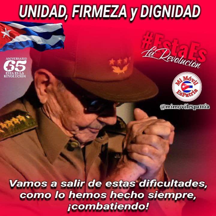 "Somos un pueblo pequeño, pero un pueblo entero, y un pueblo unido". #FidelPorSiempre #RaulEsRaul #Cuba #CDRCuba