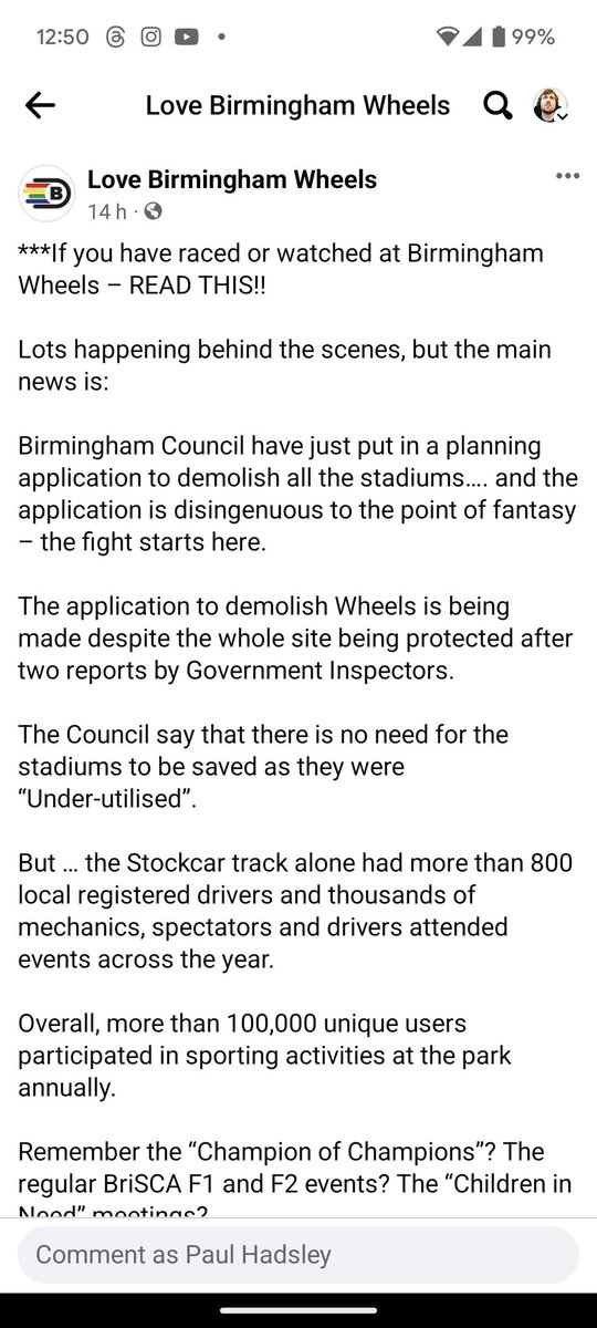Save Birmingham Wheels...what again? tweet media