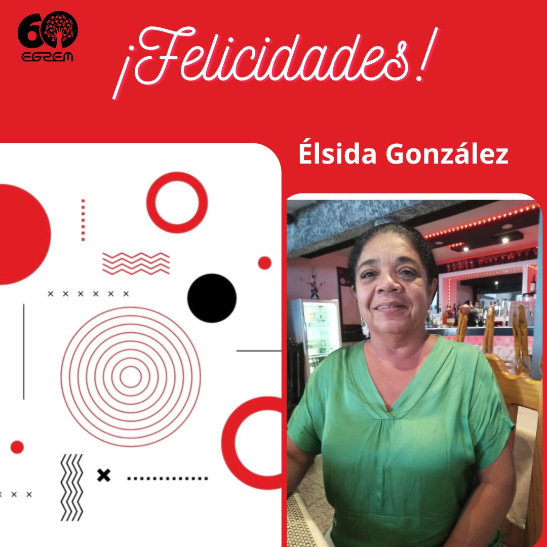 Nuestra familia #EGREM celebra el cumpleaños de una de sus productoras

MUCHAS FELICIDADES Élsida González, musicóloga de gran prestigio

Te compartimos un mensaje llenito de cariño que nos dejó por acá 

#SienteLaMúsica #60AñosEGREM #CubaEsCultura