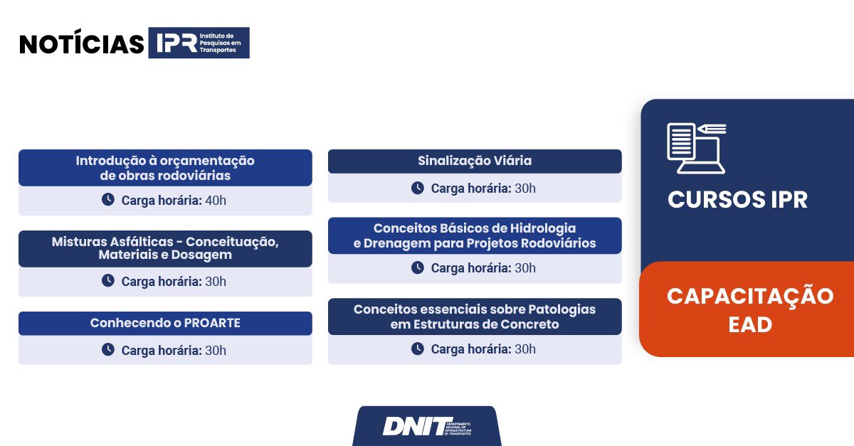 DNIToficial's tweet photo. Com a praticidade de fazer no seu tempo, confira os cursos autoinstrucionais disponíveis na plataforma da EVG.
➡️ Inscreva-se: https://t.co/AzKzAhQLHA https://t.co/jPVNGTWRGK