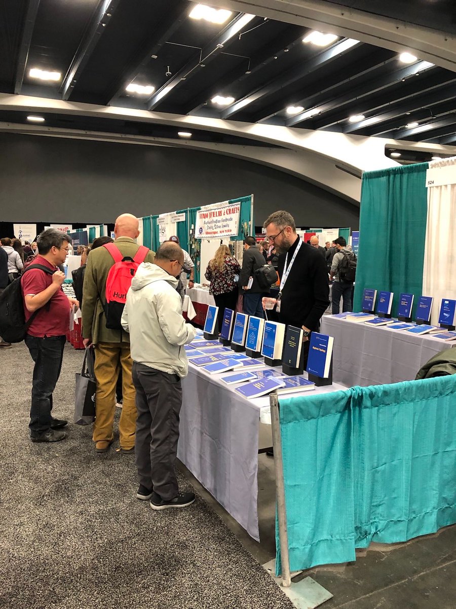 ems_press's tweet photo. Some impressions from our booth at #jmm2024 in San Francisco. It was great to see so many mathematicians coming by and speaking to Apostolos Damialis (Editorial Director) about our books programme and #subscribe2open. #openaccess @JointMath @amermathsoc @euromathsoc https://t.co/p4KKzFkzmt