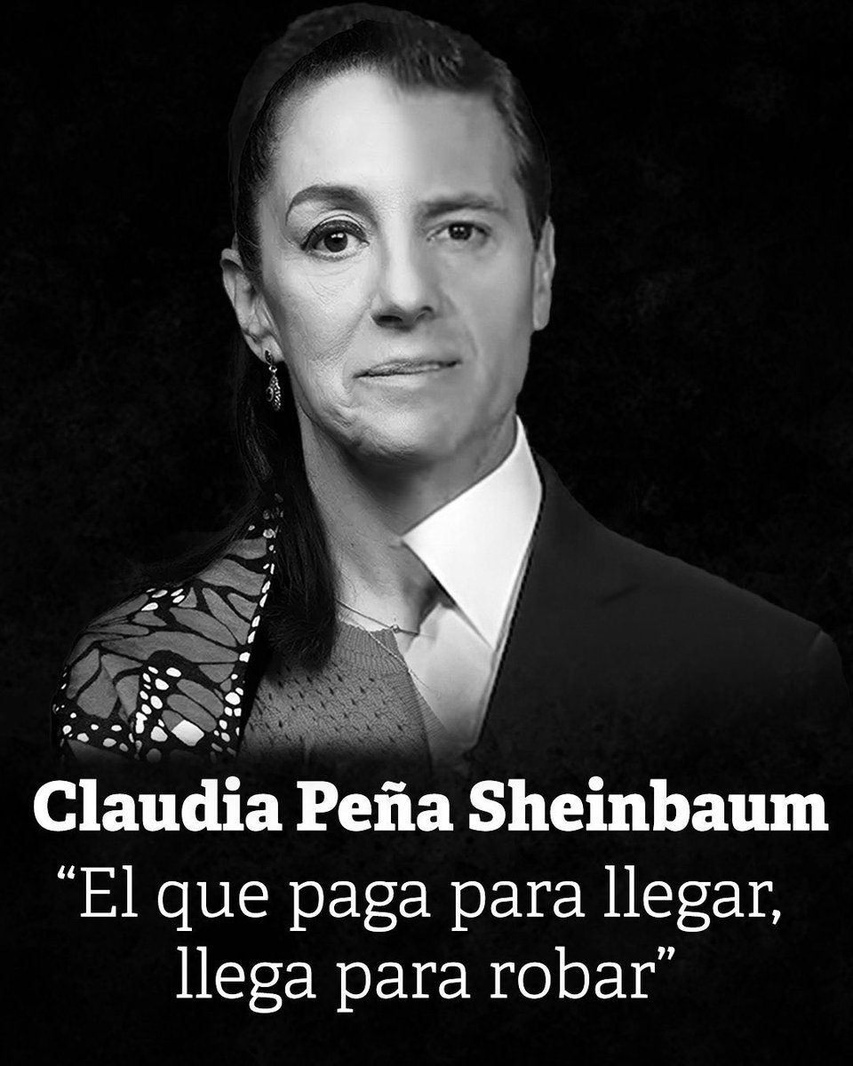 GamerPolitico79's tweet photo. @Claudiashein #EsClaudiaUnPeligroParaMexico 
#MorenaDestruyendoAMexico 
#NiUnVotoAMorena2024 https://t.co/rZbvPPA6Vi