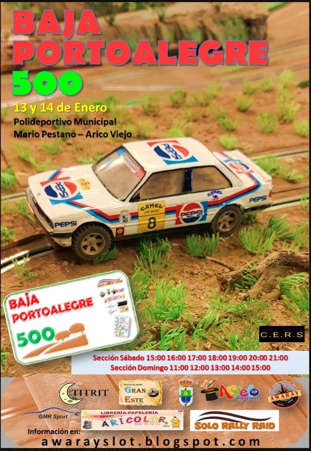 Awaray_Slot's tweet photo. Ya os podeis inscribir en nuestro Raid Slot Baja Portoalegre500 https://t.co/HfLrjtSPop https://t.co/cwV7I9M0uv