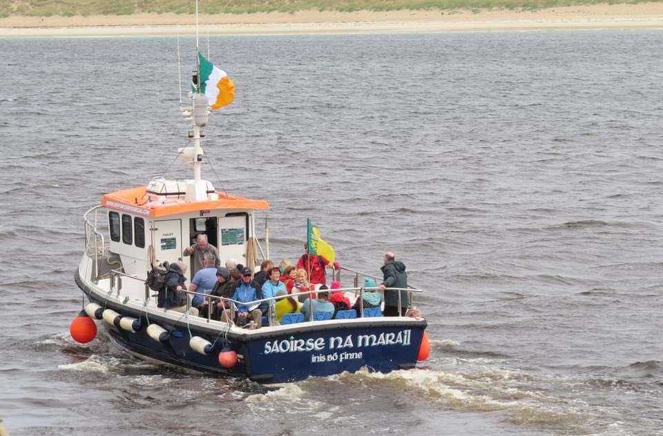 Our Field Day in July 2023 was to Inishbofin with our guide, Seán Boner. 

You can see, on our website, a report of our Field Day and our introduction to this island, its history and the story of the people that called this home.

donegalhistory.ie/field-day-inis…