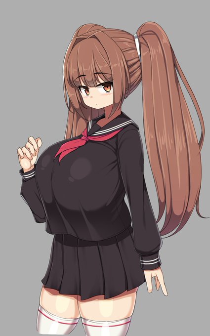 むちむち爆乳制服ちゃん 