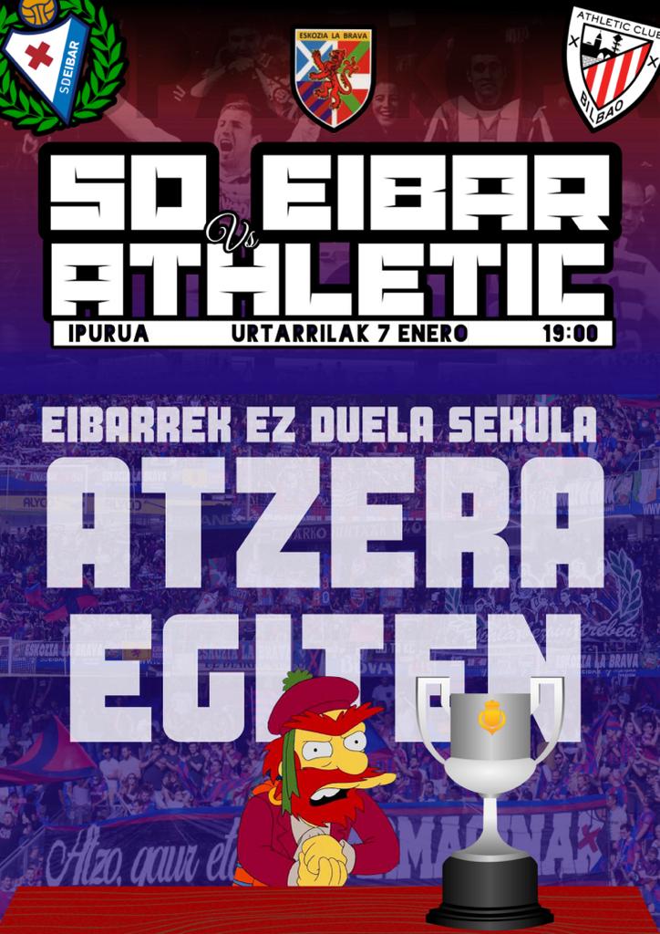 Kopako derbiaren bila.
🔵🔴 AURRERA EIBAR! 🏆❌

#KopazKopa