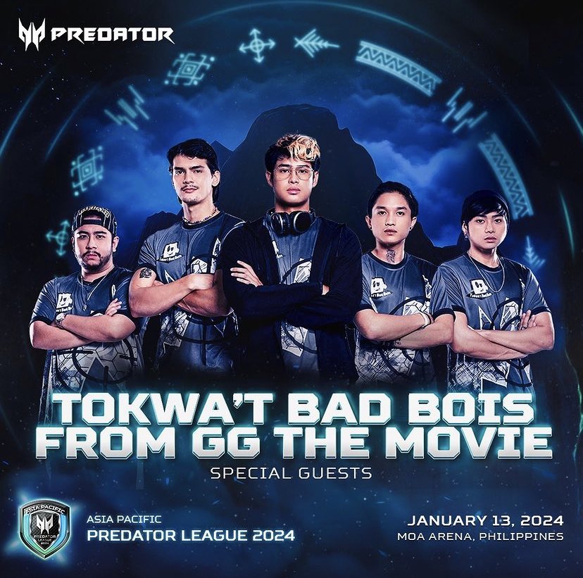 Bet you didn't see this one coming! 👀

Tokwa't Bad Bois from #GGTHEMOVIE, showing in cinemas nationwide on JAN 24 is all set to #StandProud and ignite excitement at the APAC Predator League 2024 stage on Day 1! 👾

#GGTHEMOVIE
#GOODGAMETHEMOVIE #GGOFFICIALTRAILER