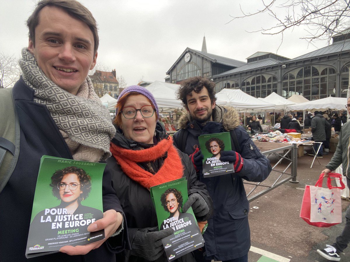 EELV_Lille's tweet photo. Nous étions ce week-end à #Wazemmes #Caulier et #Sébastopol pour vous inviter au MEETING du samedi 20 janvier 16h30 au Grandplayground !

Pour la dignité et la justice en Europe avec @marietouss1 🇪🇺🌻

➡️Pour s'inscrire: https://t.co/Xi1DN1BPy3

À très vite sur le terrain! #Lille https://t.co/ooAFwN1hNT
