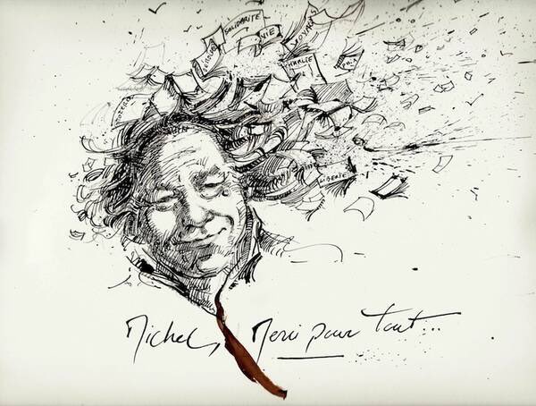 “Merci pour tout…”
Nous pensons toujours fort à vous. ♥️

#Dessin de #MichelRenaud par Emmanuel Michel.

#9ans #CharlieHebdo #libertedexpression