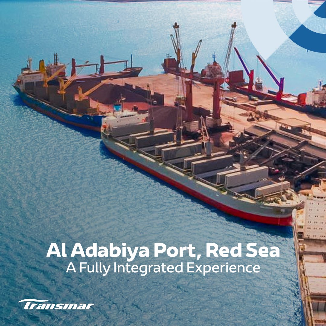 Sailing ahead as a trusted maritime leader in the Red Sea region for more than 4 decades,  #Transmar’s fully integrated home port Al Adabiya serves as an all-in-one hub for everything from warehousing and cargo-handling, to  transport and a speedy logistics process.