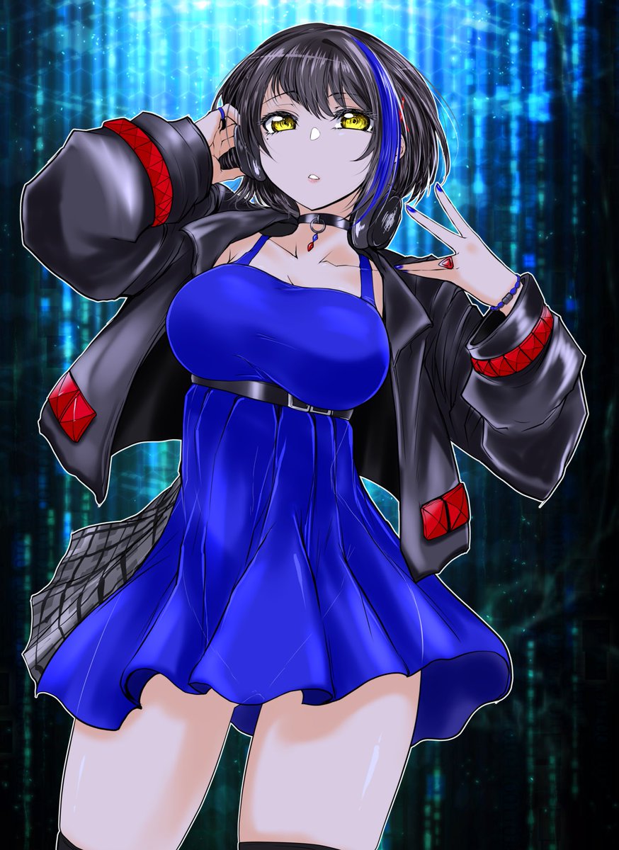 改めましてウルポのジャケ絵と会場で描いた色紙に補正
瀬戸海月ちゃん
#電音部
#電音部美術部