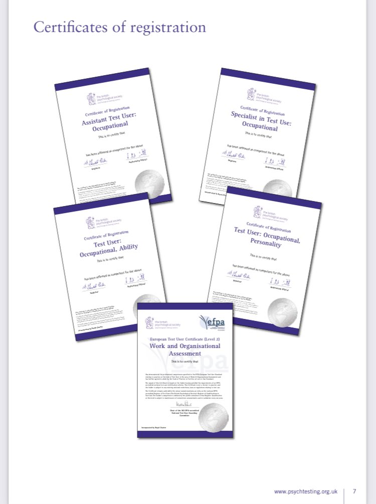OPPractice's tweet image. Did you know that becoming a qualified BPS Test User will enable you access to hundreds of psychometric tests that can be used to assess, select, and develop people in a range of occupational settings? Are you keen to join one of our courses? . #testuser #bps