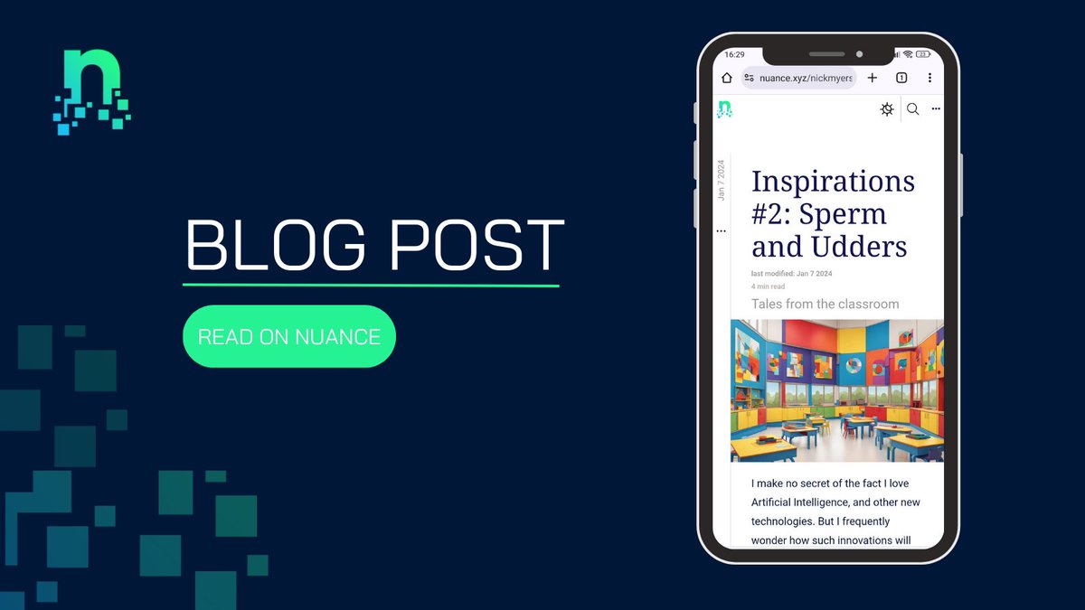 🧠 Exploring the intersection of technology and early years education, <a href="/kor3shan/">NickMyers</a> shares amusing anecdotes from the classroom. 

🚀 Dive into the world of 3 to 6-year-olds discovering the wonders of life, from fertilization tales to unique interpretations of anatomy!

Explore on