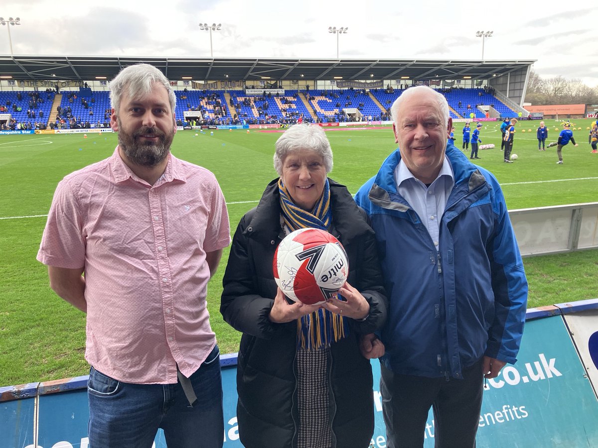 A warm welcome to today’s match ball sponsors ⁦⁦@GkMOTTace⁩ , everyone at ⁦@shrewsburytown⁩ appreciates your support and we hope you have a great afternoon! #Salop