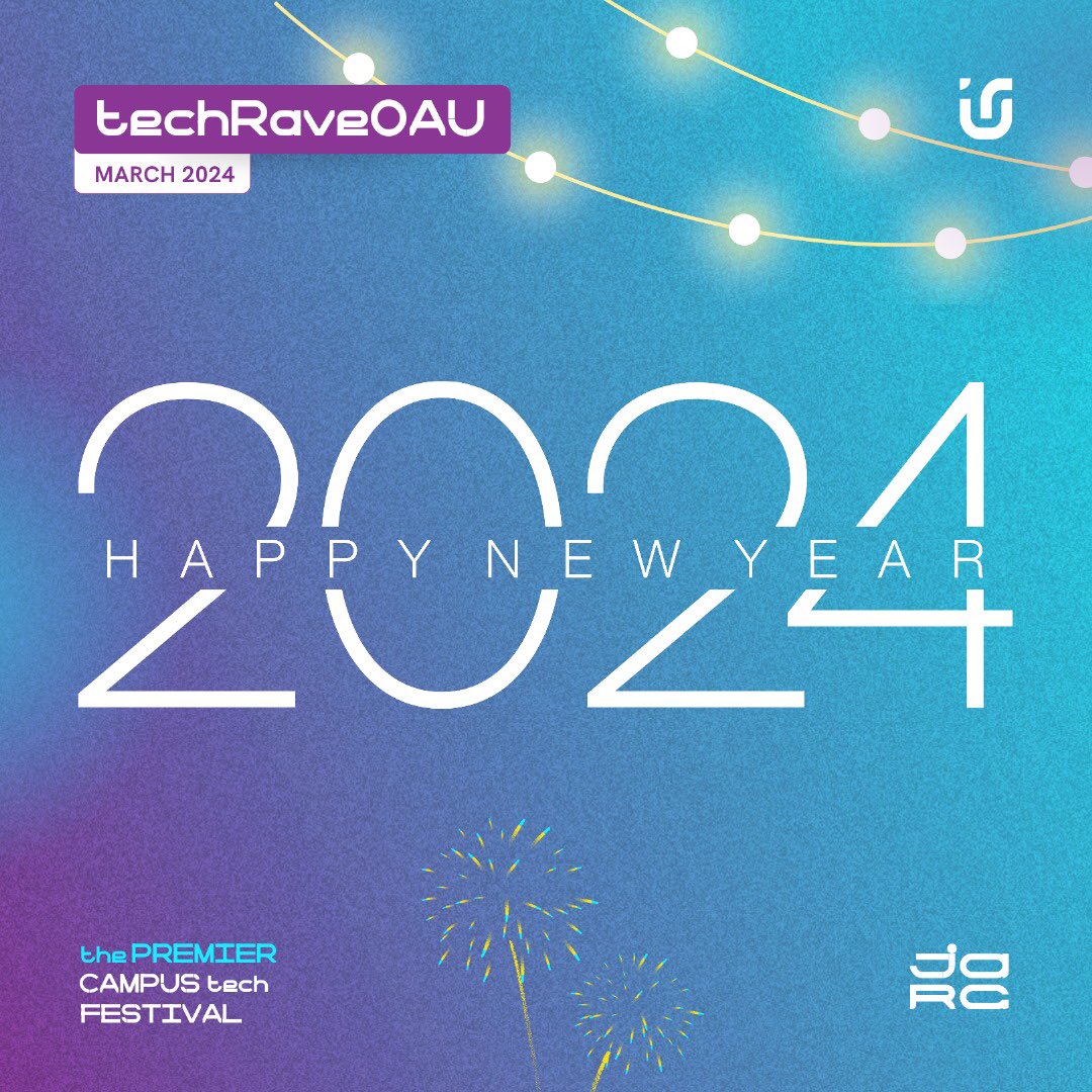 CtechRave's tweet photo. Happy New Year π β€οΈ
We wish you the very best this year π€
Get ready for techRave OAU 2024!
#techrave #itsatechfestival #tech #emergingtech #notatechconference #celebrate #innovate #connect #campustechrave #campusrave #campusfest #techfest #techbuddy #techcommunity #techhunt https://t.co/h0W2aTOCaI