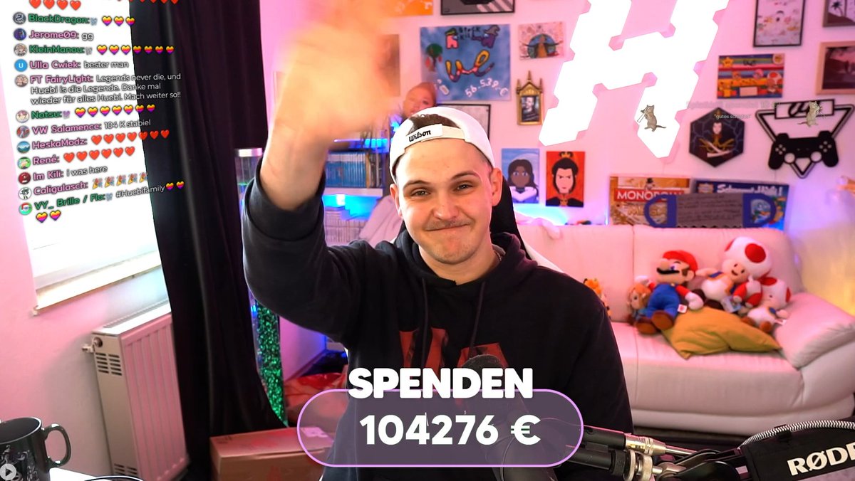 WeebShadowM's tweet photo. Dieser junge Mann, schaffte mit der Hilfe seiner Community mal wieder etwas unvorstellbares. 

In den letzten 24h kamen zum diesjährigen #HuebiCharity8, 104,276€ zusammen.

Obwohl das Jahr gerade erst begonnen hat, freue ich mich schon extrem auf die nächste Saison ^-^ https://t.co/n2ShSNTw2Q