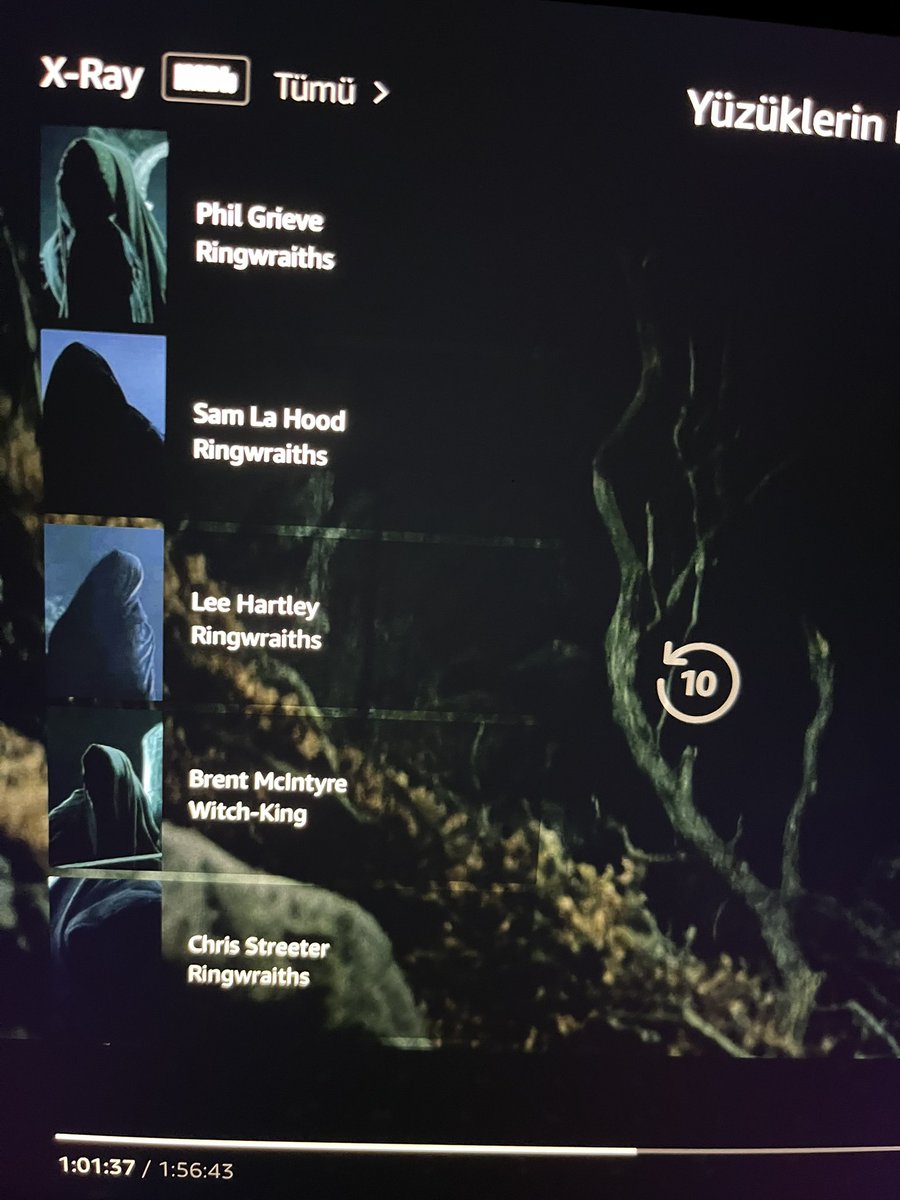 Şu fotoğraflara bakıp “Hayır o nazgulü başkası oynadı” diyebilecek biri olmasa da Amazon Prime’ı çabasından dolayı kutlarım…