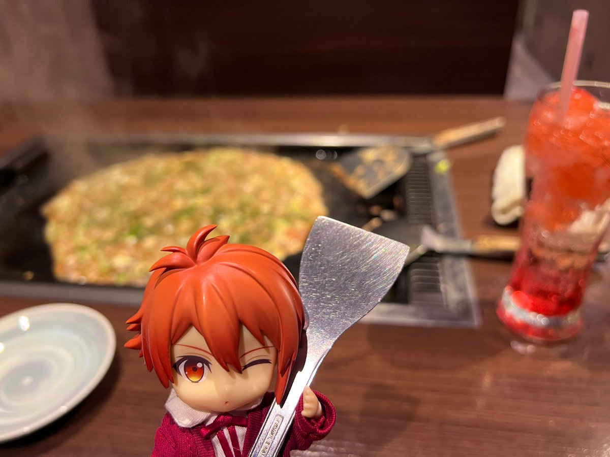 アイナナの日に聖地巡礼！もんじゃ美味しかった～😋