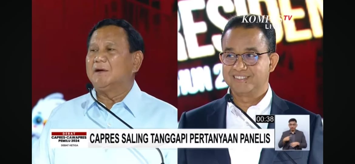 lagi mikir apa pak <a href="/aniesbaswedan/">Anies Rasyid Baswedan</a> waktu pak <a href="/prabowo/">Prabowo Subianto</a> menjelaskan? hehehe 
Debat  Capres malam ini cukup menarik, tapi rasanya sangat terburu-buru..

#debatcapres #debatcapres2024 #prabowo #anies #ganjar #KPU