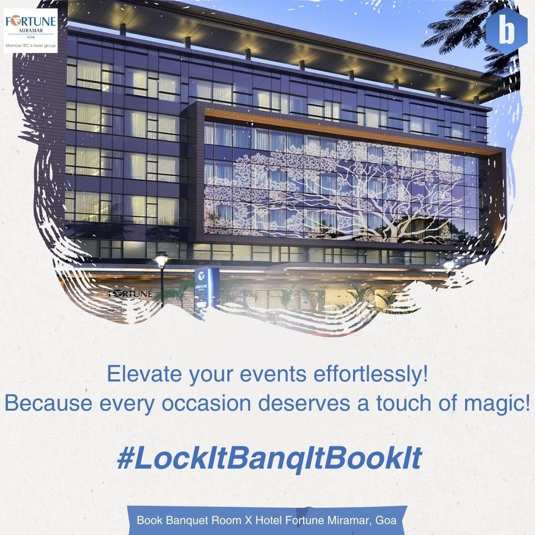 BookBanquetRoom's tweet photo. Venue selection, minus the footwork! Book Banquet Room offers a 360-degree online preview – because your dream venue is just a click away!

Check out Fortune Miramar, Goa Today!

#BookBanquetRoom #Booking #FAILACOOKATHON #Fights #Lakshadweep #OTDirecto6E #StarAcademy https://t.co/G5K9m0PLBd
