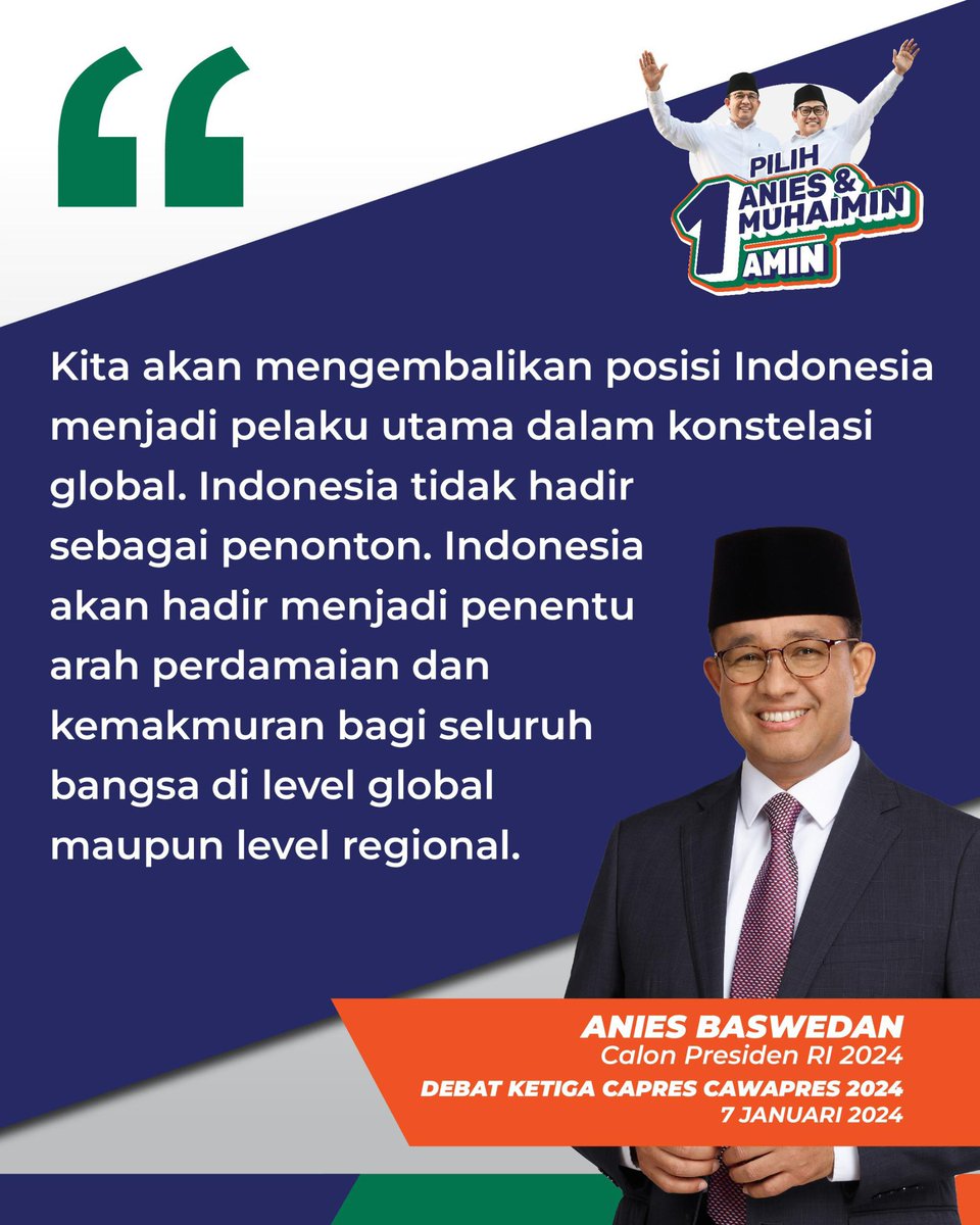 irmayanisyamsul's tweet photo. #AMINAjaDulu 
#AniesUnggul 
#PakaiOtakPakaiHati 

@aniesbaswedan 
@cakimiNOW https://t.co/W307TTTk1E