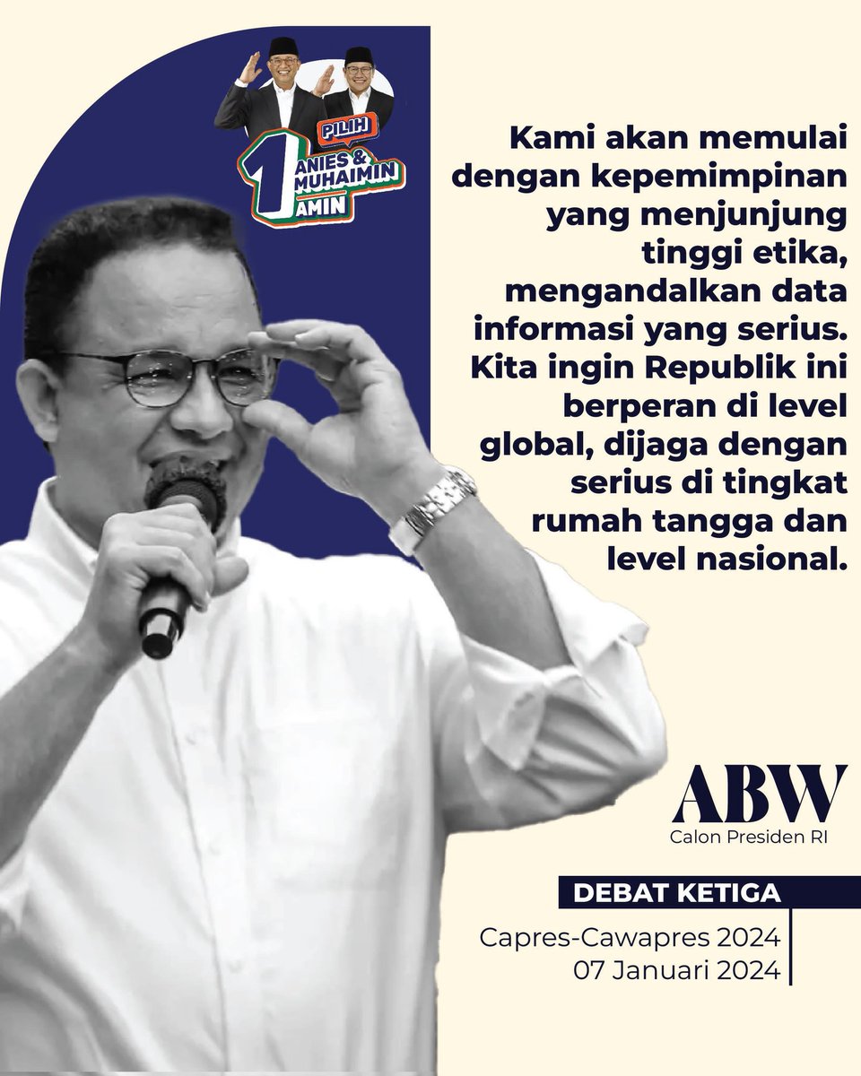 Sudah saatnya Indonesia mengambil peran di level Internasional dengan mendukung dan memilih <a href="/aniesbaswedan/">Anies Rasyid Baswedan</a> sebagai Presiden Indonesia

Am1nMenang CoblosPKS