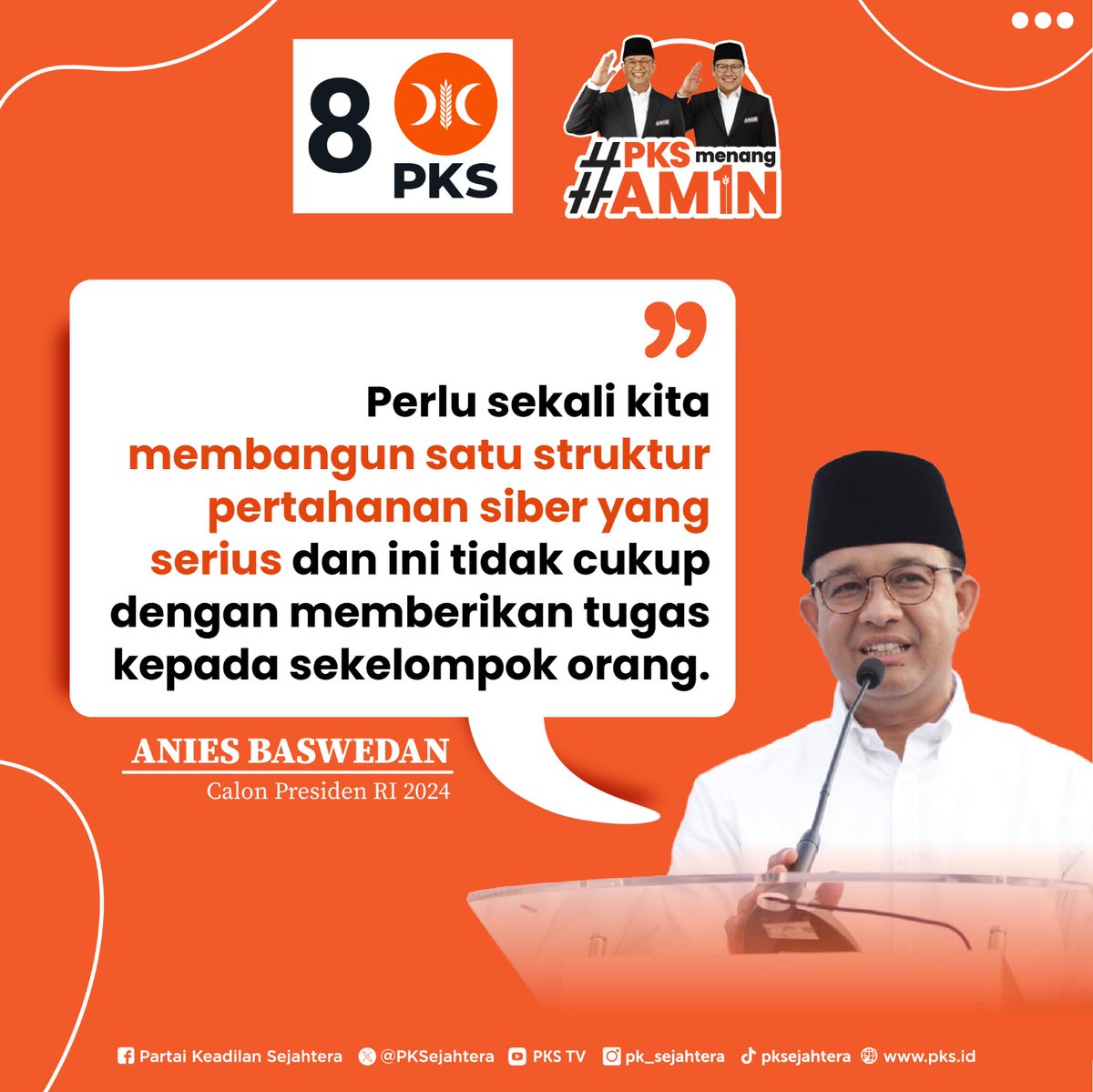 Pertanahan siber kita harus kuat! 

Am1nMenang CoblosPKS