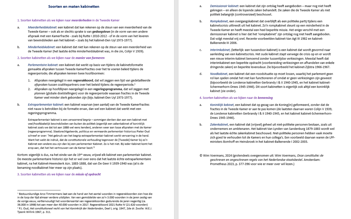 #kabinet. Kabinetten komen in soorten en maten in Nederland. Er is veel begripsverwarring, bijvoorbeeld over wat een #extraparlementair kabinet is (eigenlijk bestaan die niet meer sinds 1888). Het helpt #formatie niet als iedereen er wat anders onder verstaat. Zie uitleg👇