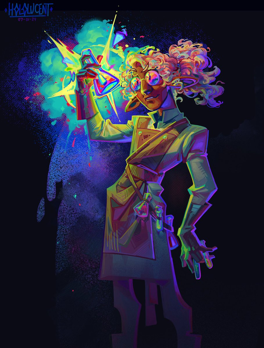 my just-on-time <a href="/naddpodgifting/">NADDPOD Gift Exchange 🎁🎲</a> gift for <a href="/beesorcery/">bees</a> featuring eldermourne’s zirk vervain!!! i love colours (and zirk) (and eldermourne) very very VERY much #NADDpod