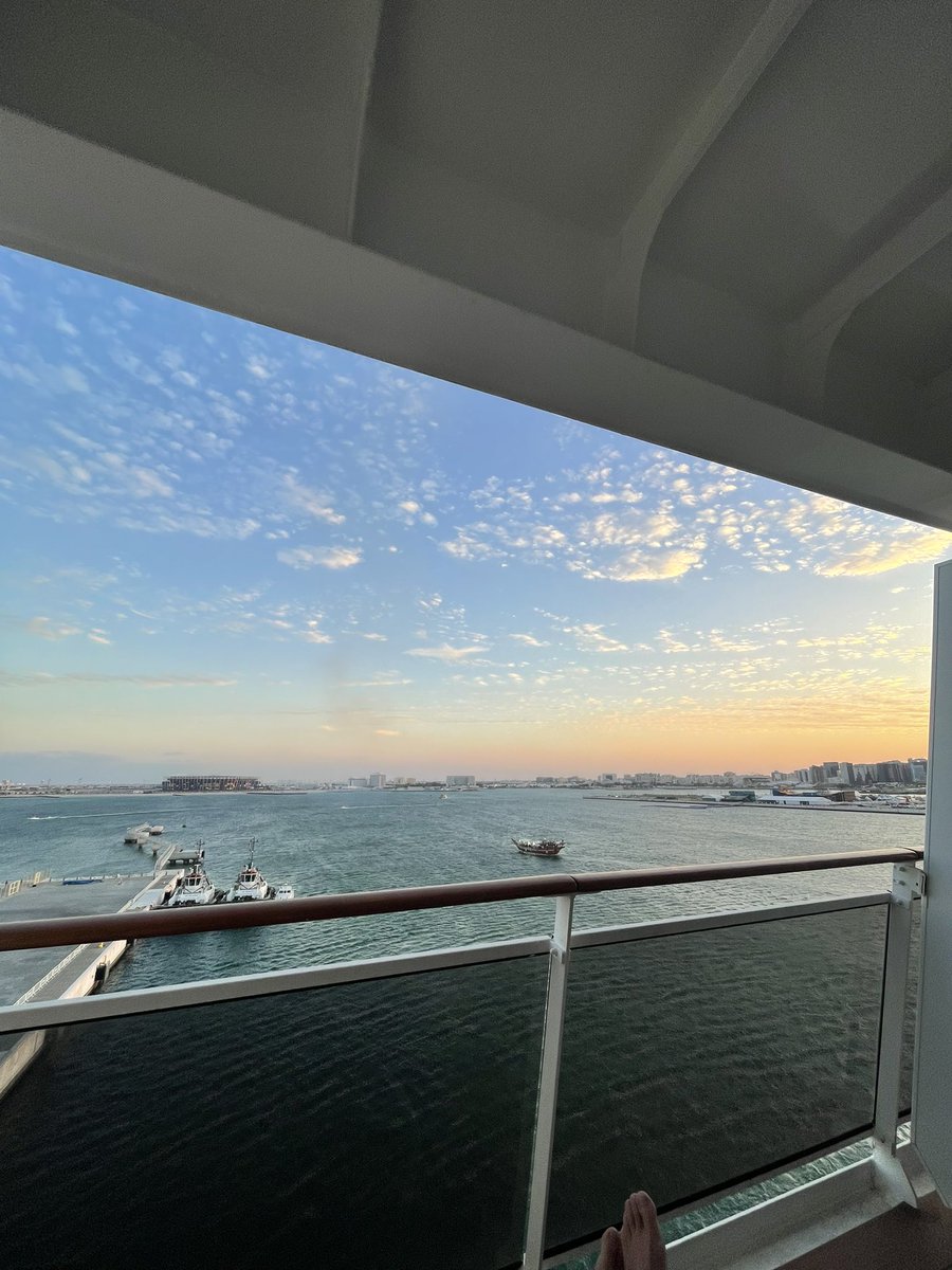 xPinGlobal's tweet image. Back on one of my favourite ships - MSC Virtuosa enjoying those endless Middle Eastern sunsets. Qatar, Bahrain and UAE on the agenda.