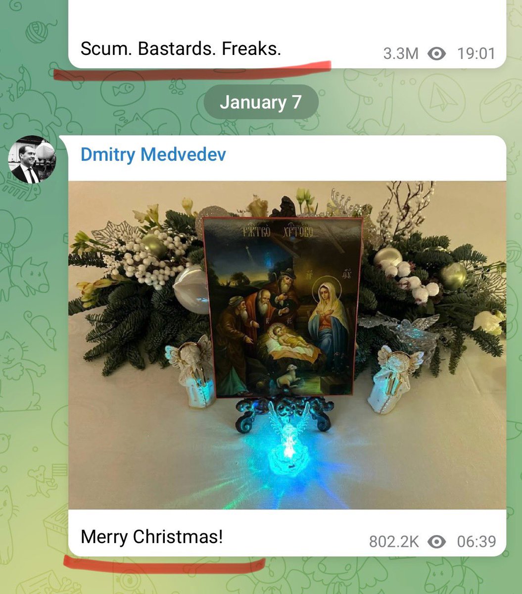 maria_avdv's tweet photo. Merry Christmas from murderous hatemongers. Another reason to fully support the transfer of Christmas to December 25th for Ukraine https://t.co/qL5jYi7OQd