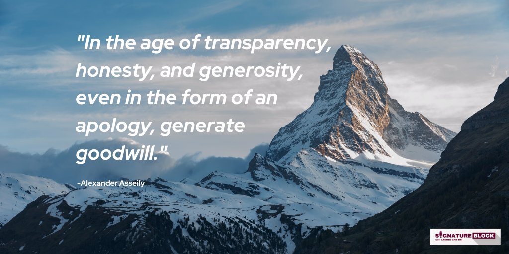 BlockCadilac's tweet photo. "🥰"In the age of transparency, honesty, and generosity, even in the form of an apology, generate goodwill."
-Alexander Asseily
-
-
#honesty #determination #successful #prepare #fulfillment #hope #chance #comfort #greater #precise #achieve #strength #journey https://t.co/7dzijaDQIU