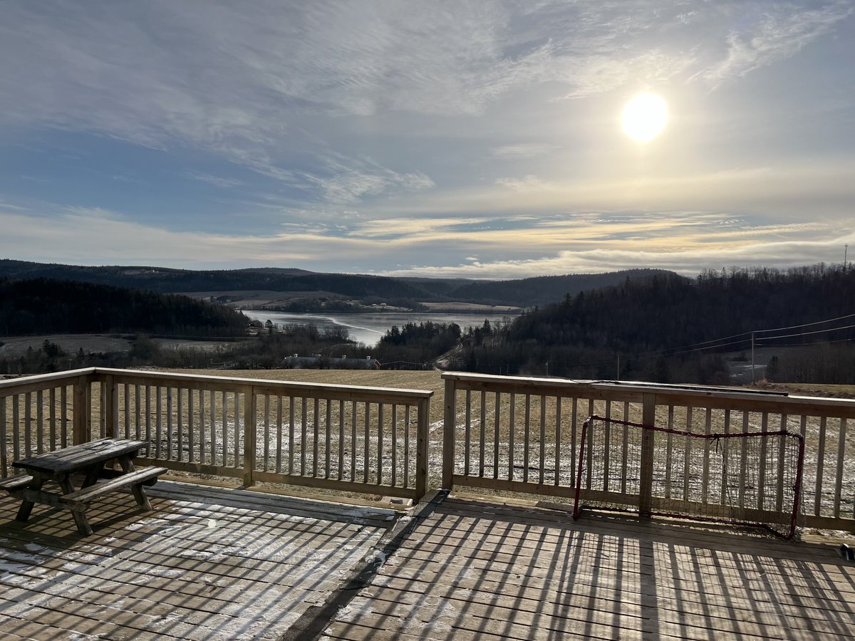 The bay froze the last two nights, it’s certainly been nice weather the last few weeks!
