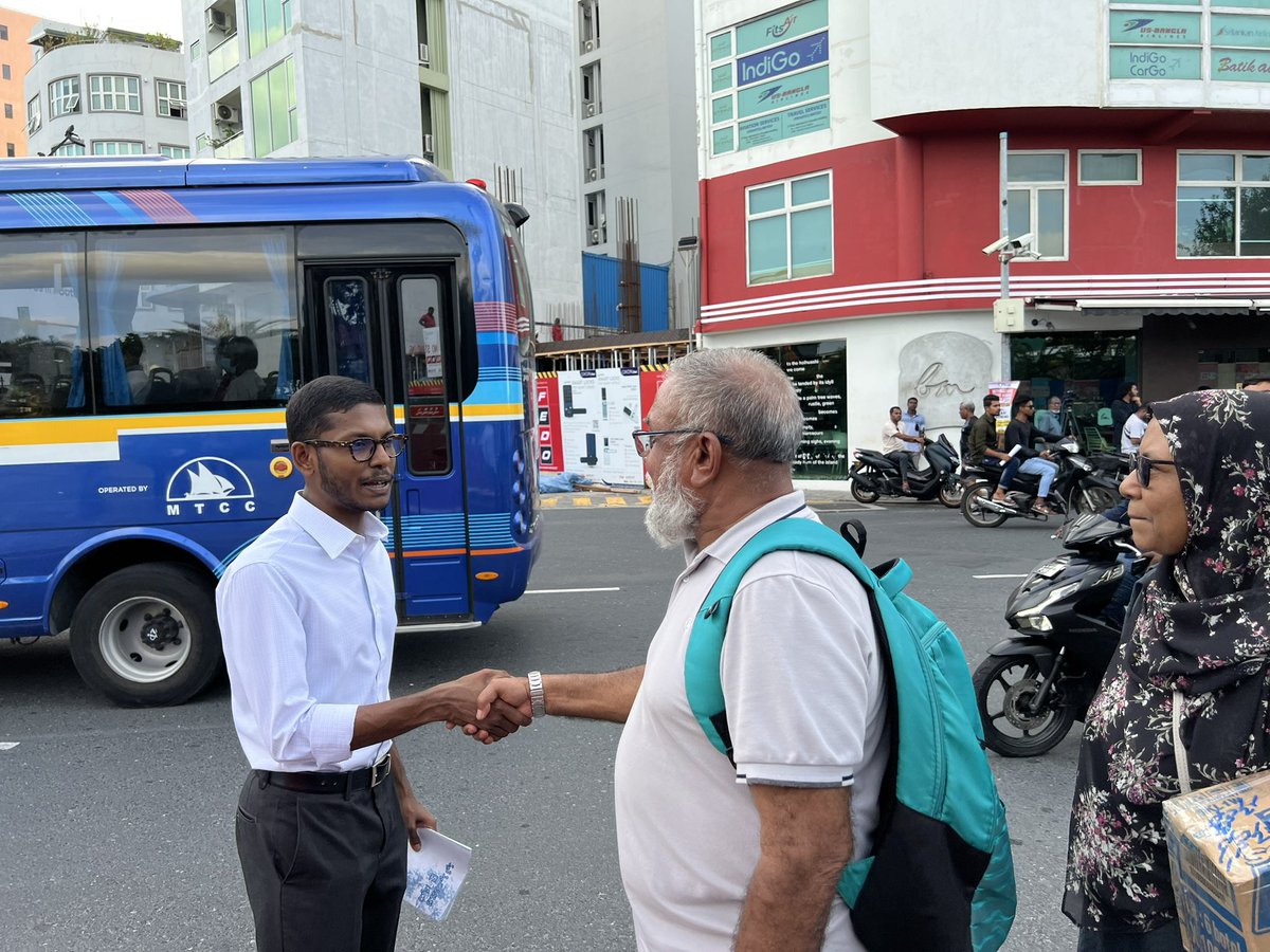 saiffathih's tweet photo. A #WalkwithSaif today handing out #LiveableMale manifesto pamphlets. 

#SaifForMale https://t.co/23YlgUneSf