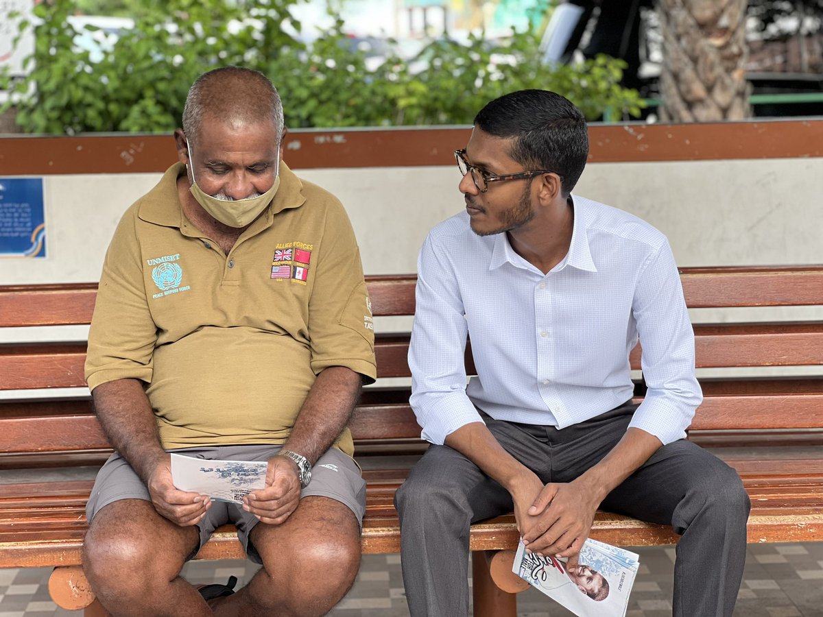 saiffathih's tweet photo. A #WalkwithSaif today handing out #LiveableMale manifesto pamphlets. 

#SaifForMale https://t.co/OvsiBudhAQ
